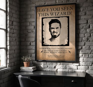 Poster personnalisable as-tu vu ce sorcier - TenStickers
