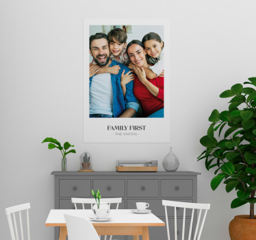 Poster personnalisable La famille d'abord  - TenStickers