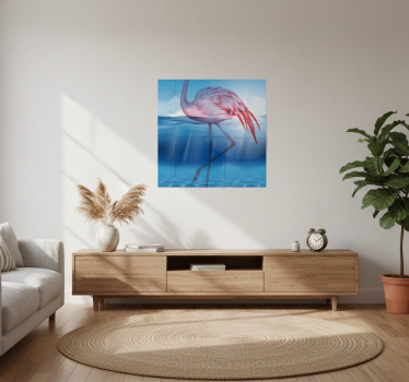 Poster salon design sous-marin de flamant - TenStickers
