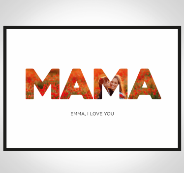 Poster salon Maman personnalisable - TenStickers