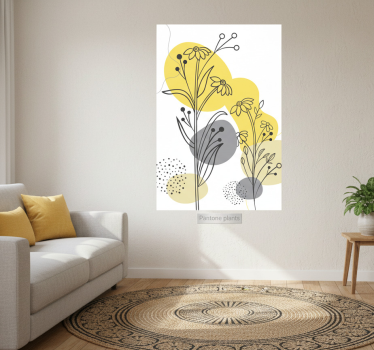Poster salon plantes pantone - TenStickers