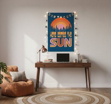 Poster salon soleil vintage - TenStickers