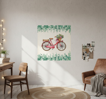 Poster salon vélo vintage rustique - TenStickers