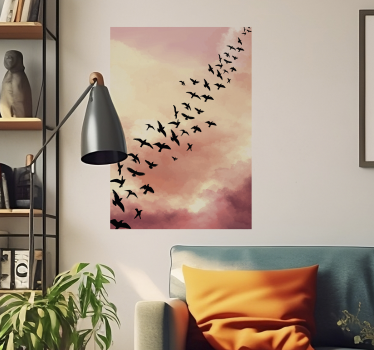 Poster salon vol d'oiseaux - TenStickers