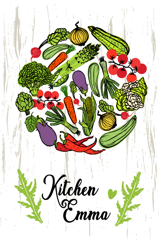 Poster cuisine légumes - TenStickers