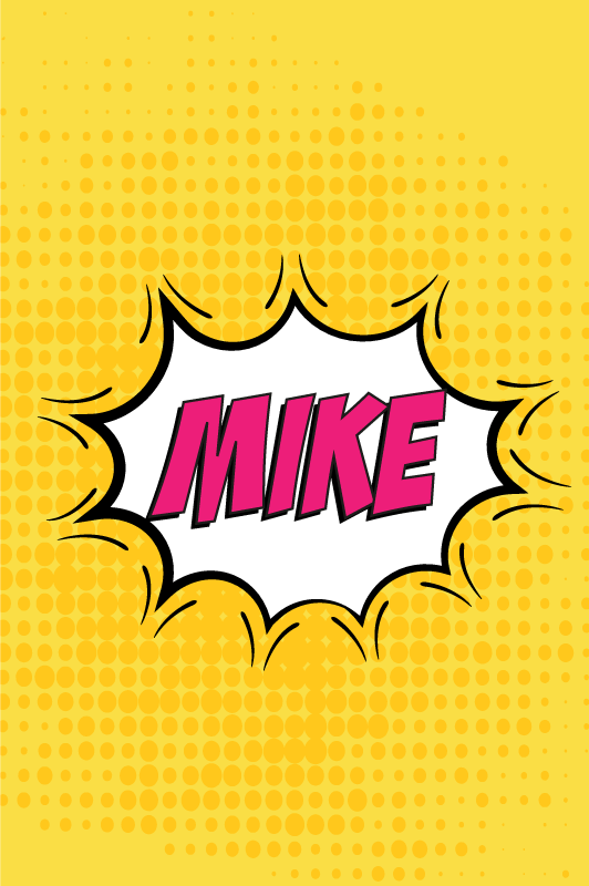 Poster chambre ado nom de bande dessinée - TenStickers