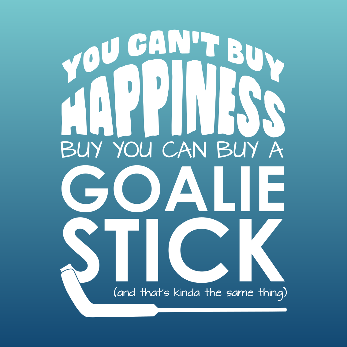 Poster chambre ado bonheur impossible hockey - TenStickers