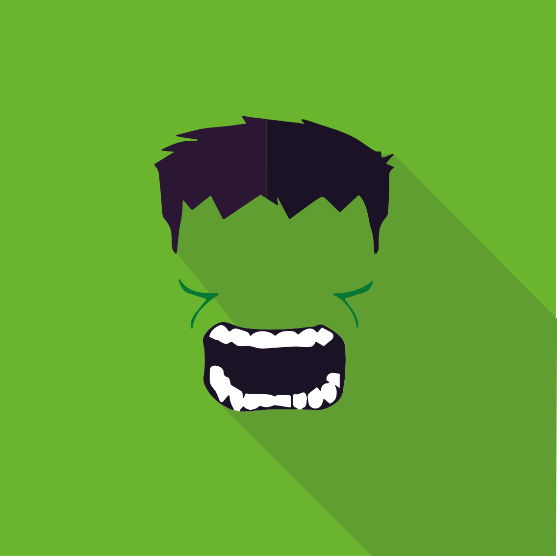 Poster chambre ado super-héros vert - TenStickers