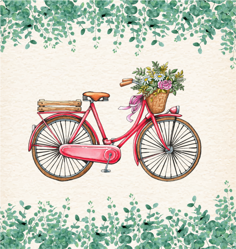 Poster salon vélo vintage rustique - TenStickers