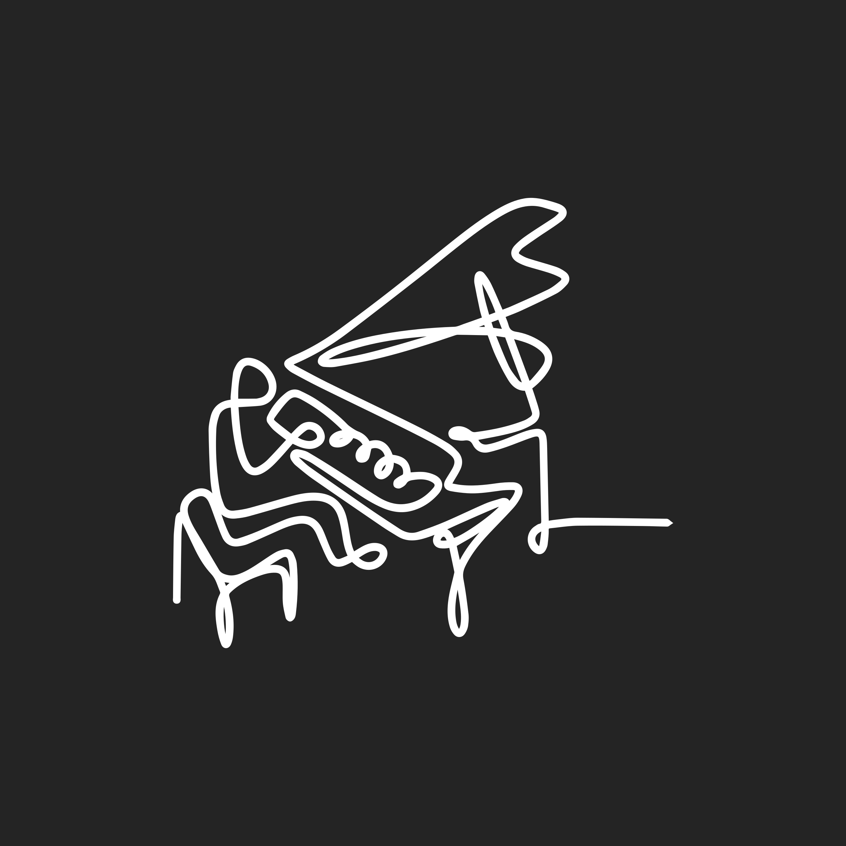 Poster salon design mignon en ligne de pianiste - TenStickers