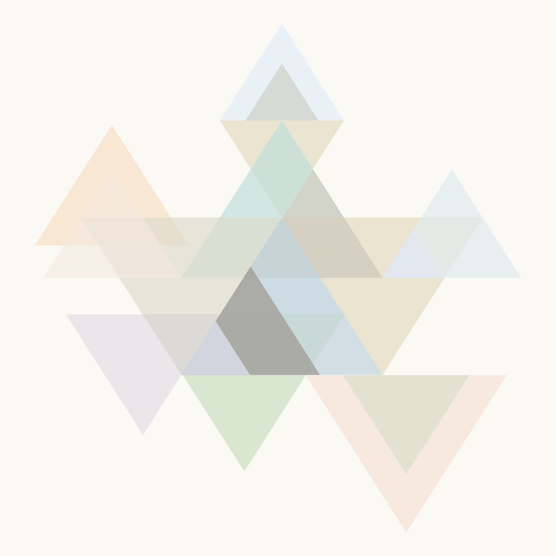 Poster salon triangles muraux colorés - TenStickers