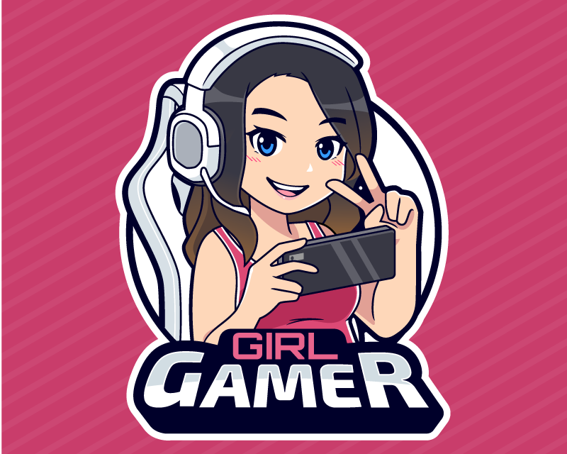 Poster jeux vidéo fille gamer - TenStickers