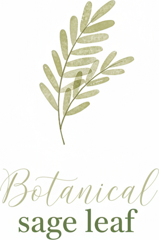 Poster personnalisable feuille de sauge botanique - TenStickers