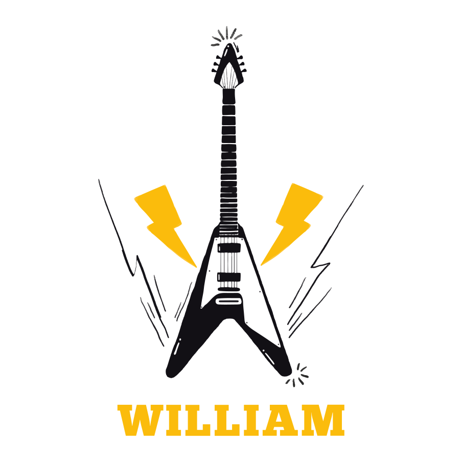 Poster personnalisable inspiration guitare électrique - TenStickers