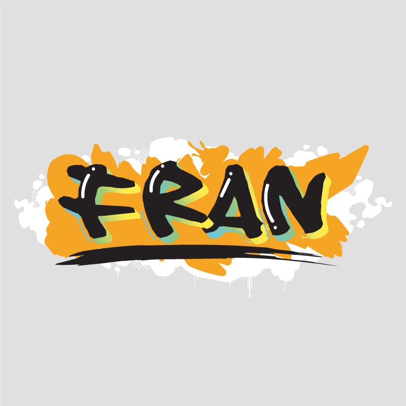 Poster personnalisable style de lettres audacieuses - TenStickers