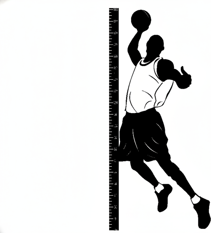 Poster basketball vinyle décoratif mesure basket - TenStickers