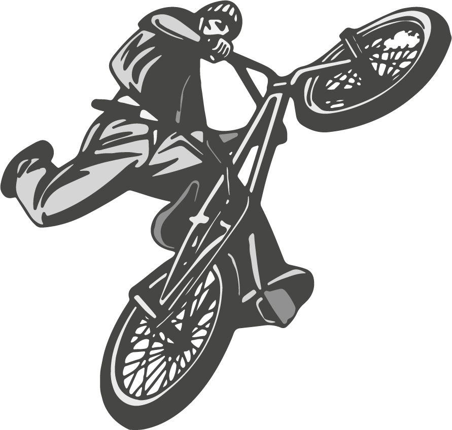 Poster cyclisme vinyle pour chambre jeune bmx - TenStickers
