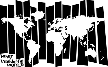 Poster carte du monde vintage rétro - TenStickers
