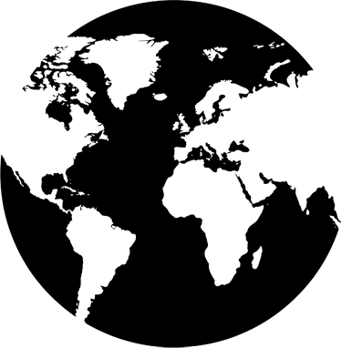Poster carte du monde autocollant décoratif cercle - TenStickers