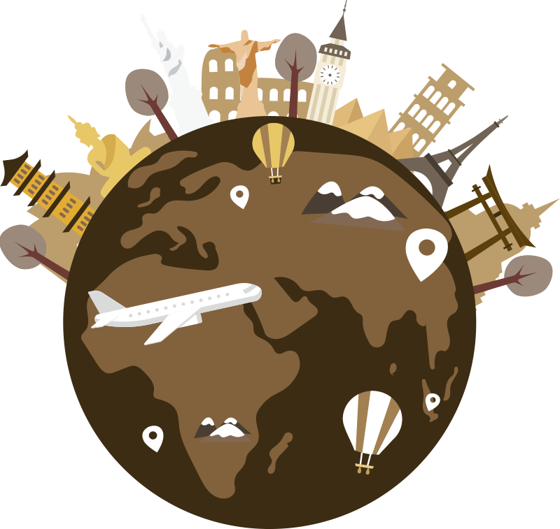 Poster carte du monde carte du monde vintage - TenStickers