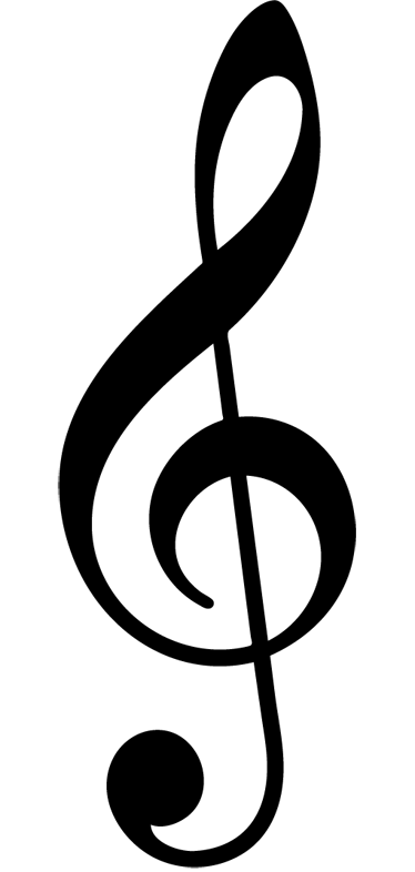 Poster musique notes de sol murales - TenStickers