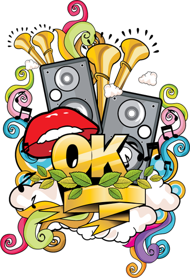 Poster musique graffiti décoratif musical - TenStickers