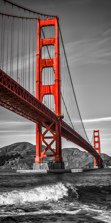 Poster paysages vinyle décoratif golden gate - TenStickers