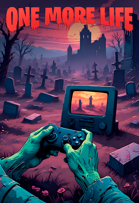 Poster jeux vidéo une vie de plus - TenStickers