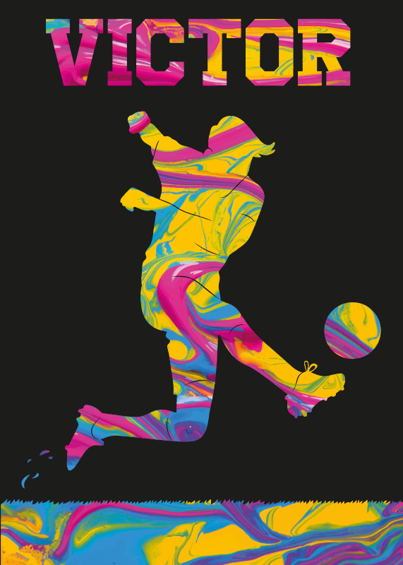 Poster football décoratif pour les fans de foot - TenStickers