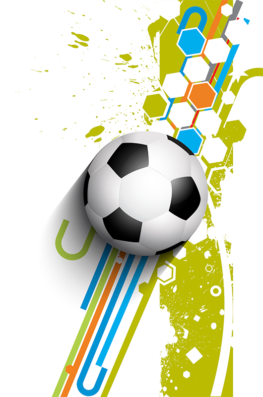 Poster football en pleine action - TenStickers