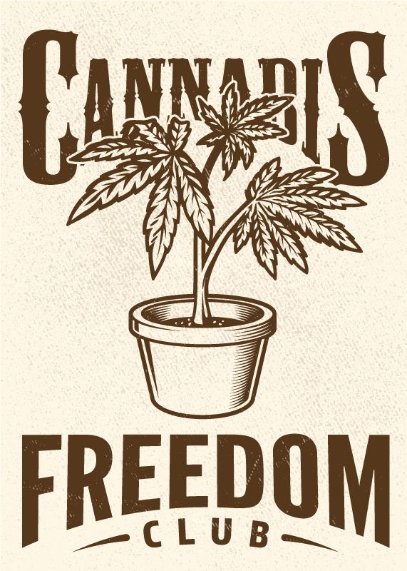 Poster motif cannabis club - TenStickers