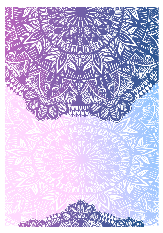 Poster zen mandala violet - TenStickers