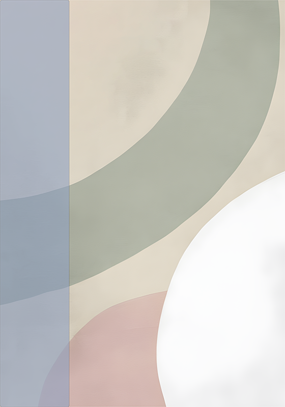 Affiche abstraite palette de couleurs - TenStickers