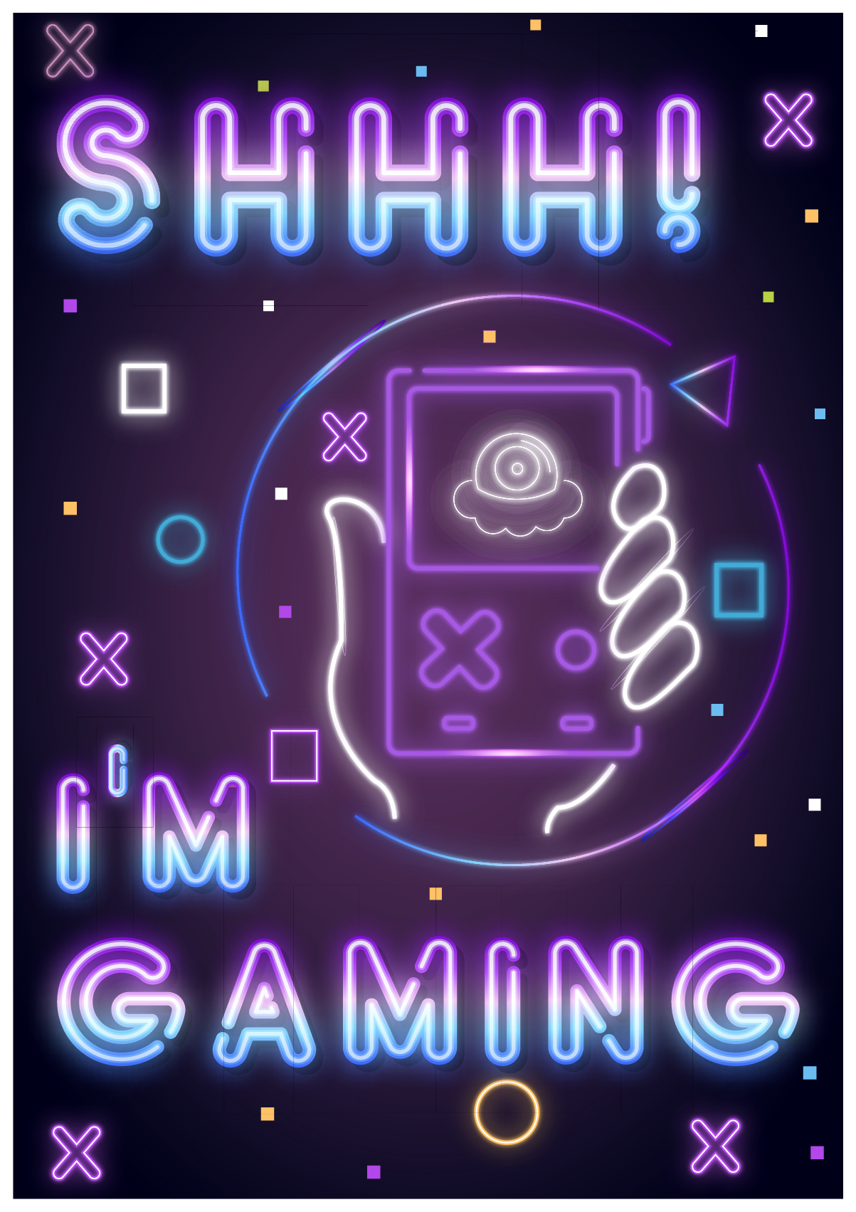 Poster jeux vidéo i am gaming - TenStickers