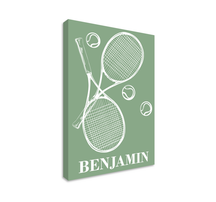 Tableau sports œuvres d'art de tennis personnalisées - TenStickers