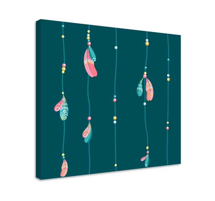 Tableau plumes design décoratif de plumes - TenStickers