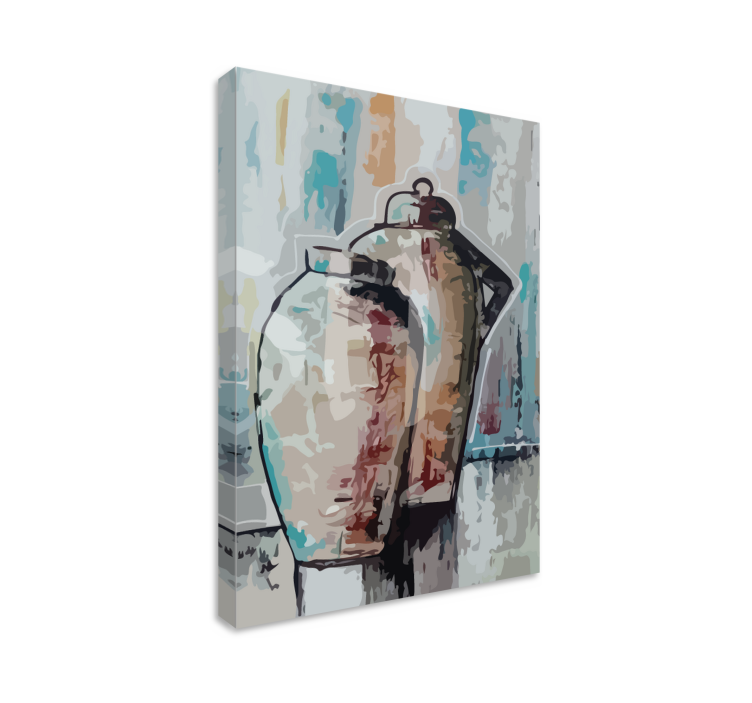 Tableau ornemental vases en terre cuite vintage - TenStickers