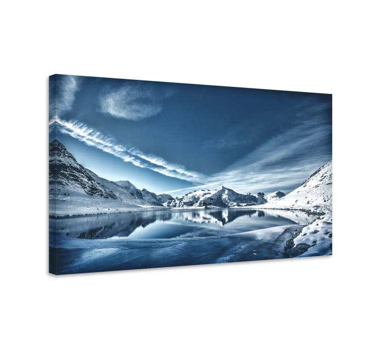 Tableau paysages reflet de montagne - TenStickers