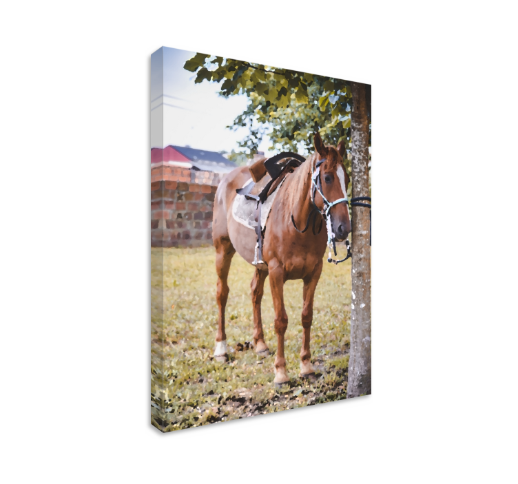 Tableau chevaux cheval brun élégant - TenStickers