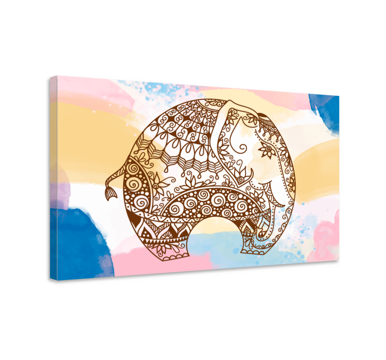 Tableau éléphants illustration décorative d'éléphants - TenStickers