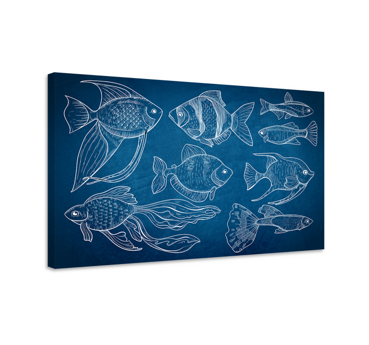 Tableau salle de bain Poisson marin - TenStickers
