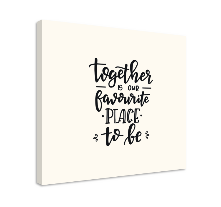 Tableau citation ensemble est notre - TenStickers