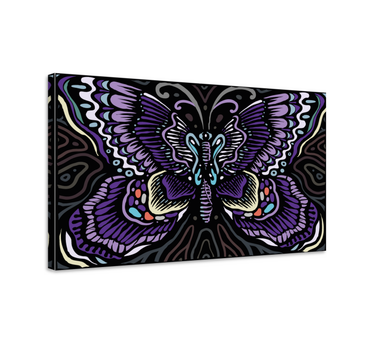 Tableau papillons design élaboré de papillons - TenStickers
