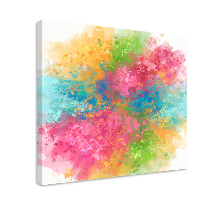 Tableau abstrait Éclat de couleurs vibrantes - TenStickers