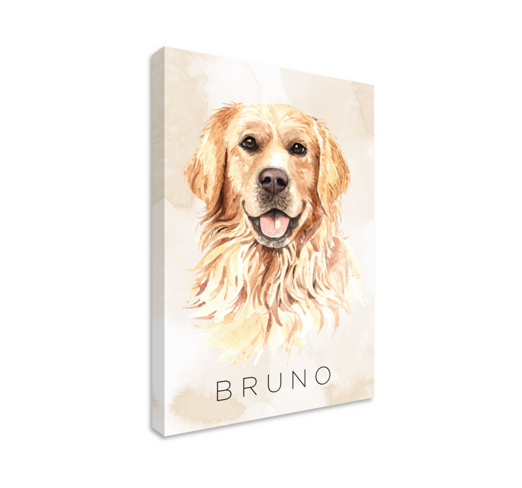Tableau chiens portrait de golden retriever - TenStickers