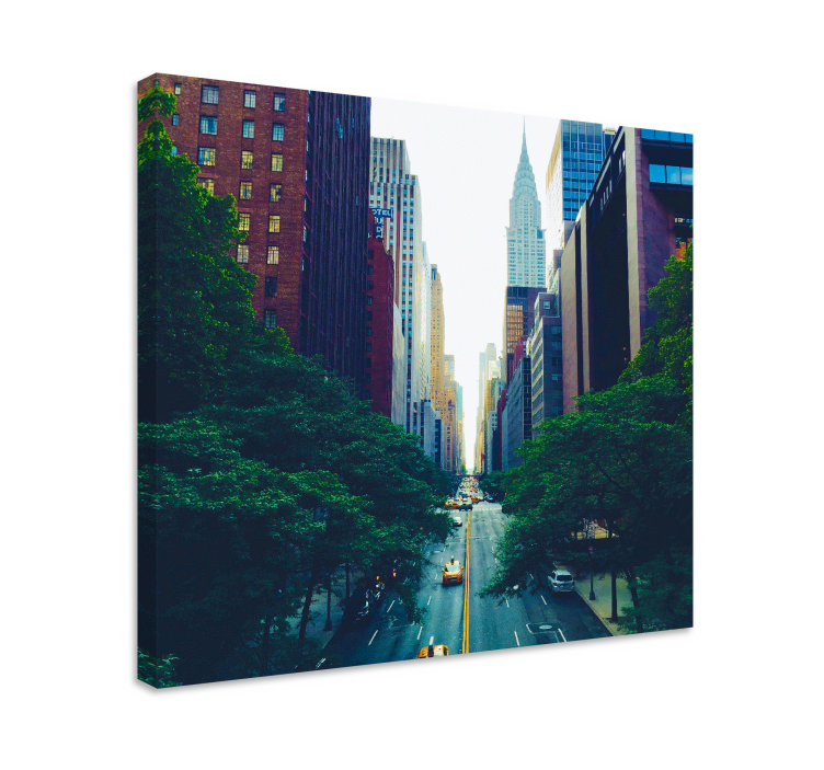 Tableau villes et pays manhattan paysage urbain - TenStickers