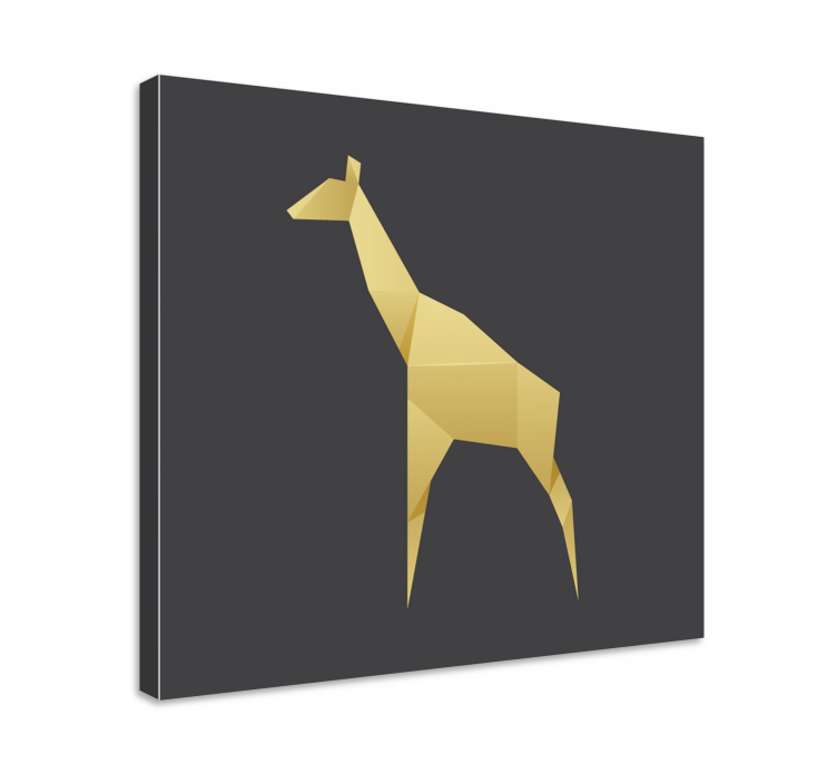 Tableau chevaux silhouette de girafe élégante - TenStickers