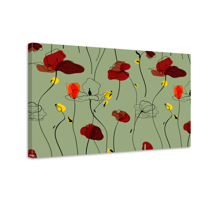 Tableau fleurs et plantes motif floral coquelicot - TenStickers