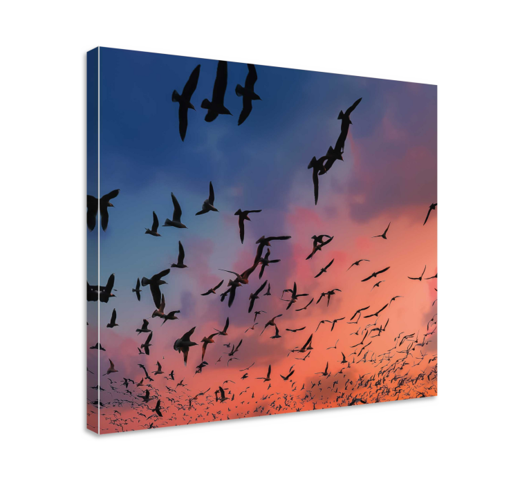 Tableau oiseaux volée d'oiseaux - TenStickers