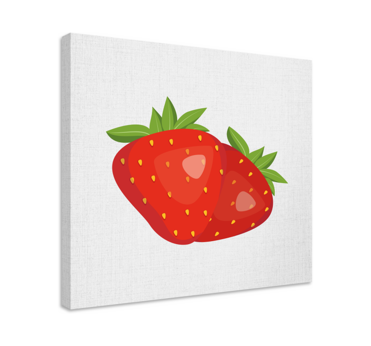 Tableau fruits fraises juteuses - TenStickers